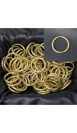 60 pcs 1 Inch Brass O-Rings #ZR5416BR