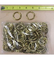 60 pcs 1 Inch Brass O-Rings #ZR5416BR