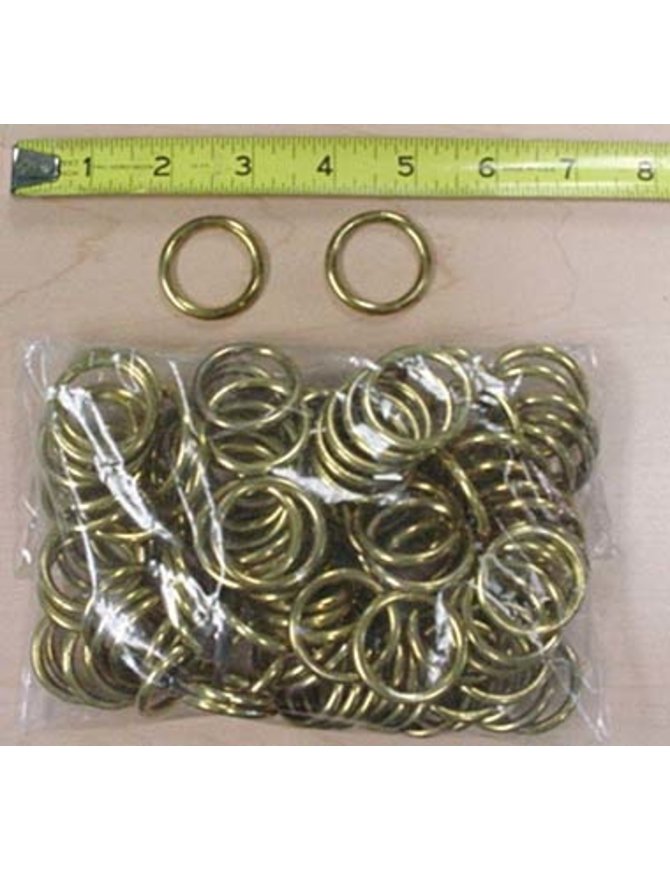 60 pcs 1 Inch Brass O-Rings #ZR5416BR