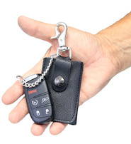 Jamin Leather® Leather Key Fob Snap Key Case with Claw Clip #AC22050PKK