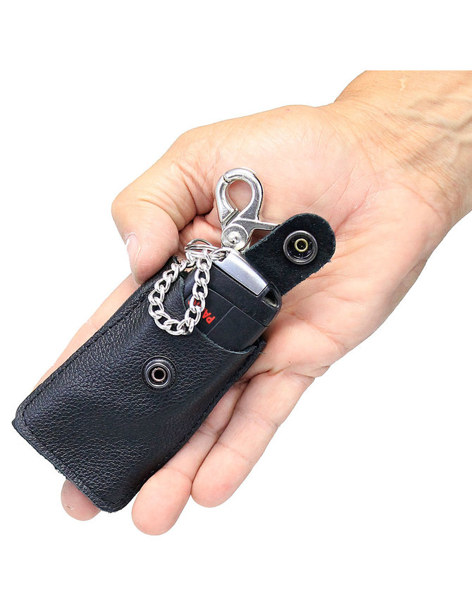 Jamin Leather® Leather Key Fob Snap Key Case with Claw Clip #AC22050PKK