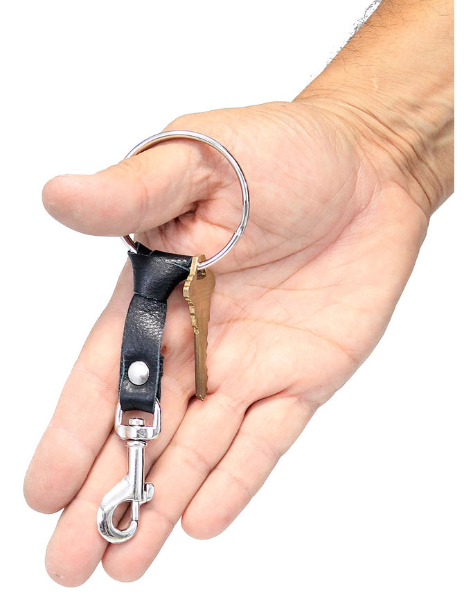 Triple Leather Belt Key Clips with 2 Key Rings #KC22033XK - Jamin Leather®