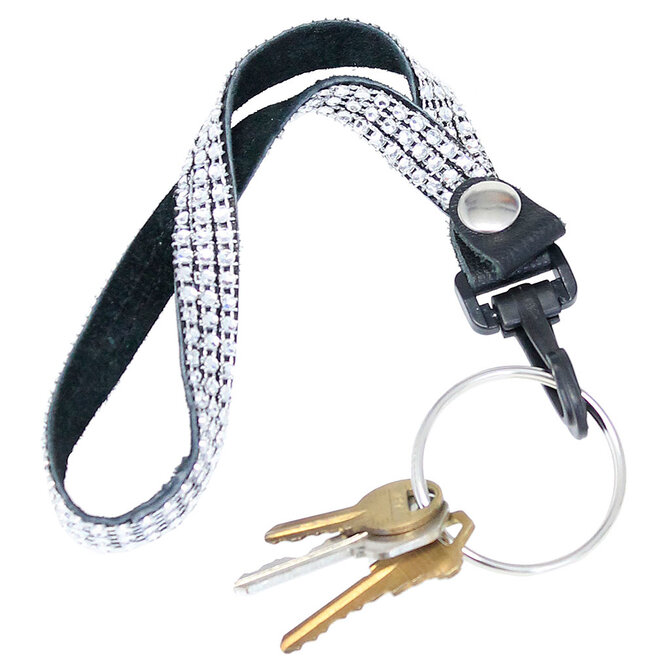 Large 2 Key Ring with Tie Clip #KC2208TIE - Jamin Leather®