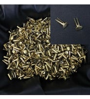 1000 pcs Brass Half Inch Butterfly Split Rivets #Z038BTFLYG