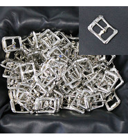 75 pcs 1/2" Nickel Plate Center Bar Buckle #ZBU8443S