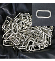 250 pcs 1" Nickel Plated Rectangle Rings #ZD100S
