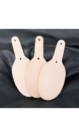 Tear Drop Shaped 8 oz Rawhide Leather Key Fob Blanks #ZKF2207DRP