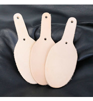 Tear Drop Shaped 8 oz Rawhide Leather Key Fob Blanks #ZKF2207DRP