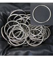 25 pcs 2 inch Bulk Nickel Plated Welded O-Rings #ZR225XS