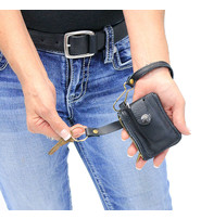 Jamin Leather® Leather Key Fob Zipper Key Case #AC22061XK