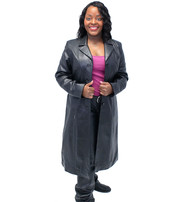 Jamin Leather® Leather Trench Coat for Women #L506LP