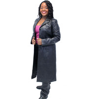 Jamin Leather® Leather Trench Coat for Women #L506LP