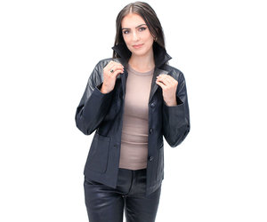 Lambskin leather jacket clearance rain