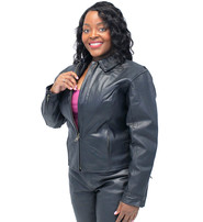 The Wanderer - Premium Buffalo Leather Jacket for Women #L38900