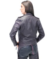 Big & Tall Leather Motorcycle Jacket #M727ZT - Jamin Leather®