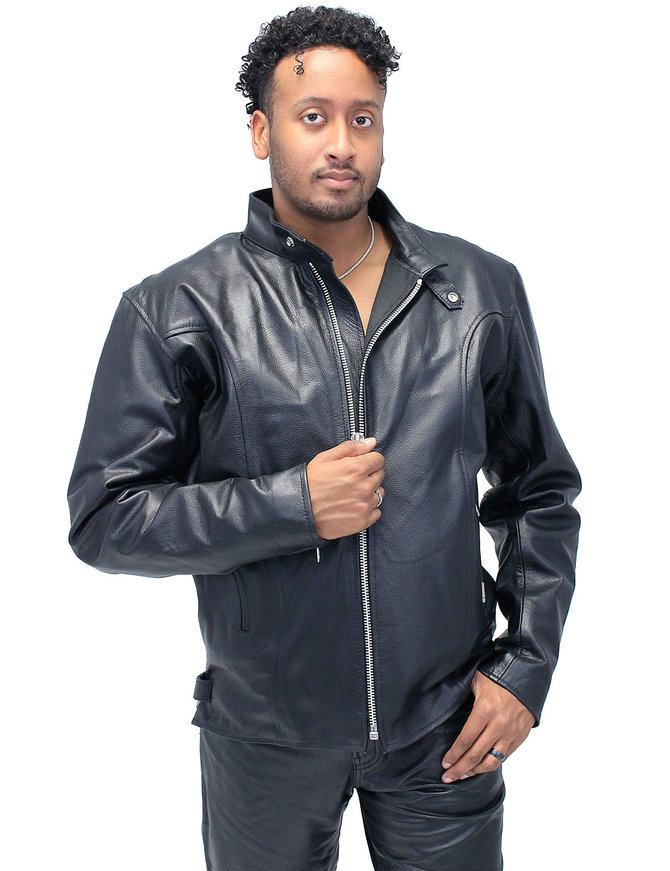 Pigskin leather jacket brands discount lambskin removable fur