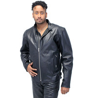 Jamin Leather® TALL SIZE - Iron Racing Leather Jacket #M570ZT