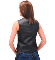 Women's Classic Leather Vest #VL104SP