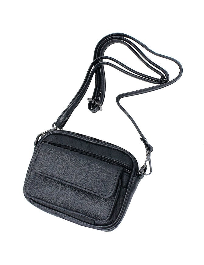 Cell Phone, Utility Belt Pouch w/Shoulder Strap #AC50120K - Jamin Leather®