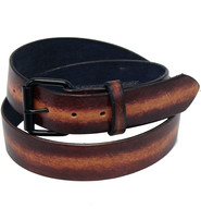 Jamin Leather® Stratocaster Handmade Heavy Sunburst Leather Belt - #BT1975SUN