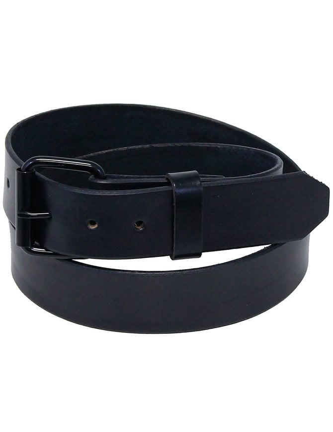 Jamin Leather® 8-9 oz Heavy Black Leather Belt With Removable Buckle - #BT1979K