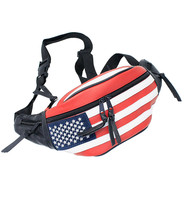 USA Flag Leather Hip Pack #FP7076FLAG