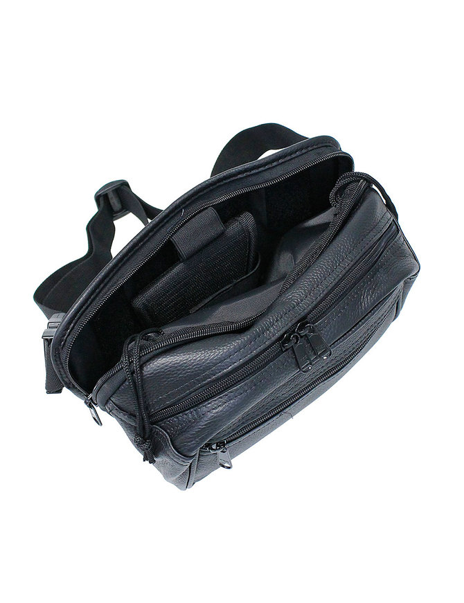 Leather Concealed Hip Pack w/Holster #FP70700GUN