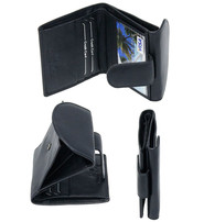 Super Thin Black Leather RFID Wallet #WL100RFIDK