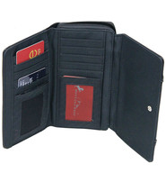 Red/Black Studded Clutch Wallet #WLC010RSR