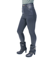 Junior Petite Vegan Leather Stretch Jeans #LPC1911K