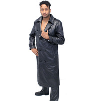 Jamin Leather® Jamin Leather Trench in Premium Black Cow #M2202K