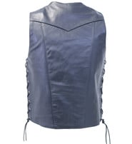 Milwaukee Premium Buffalo Nickel Snap Leather Vest w/Concealed Pockets #VM3701NGLK
