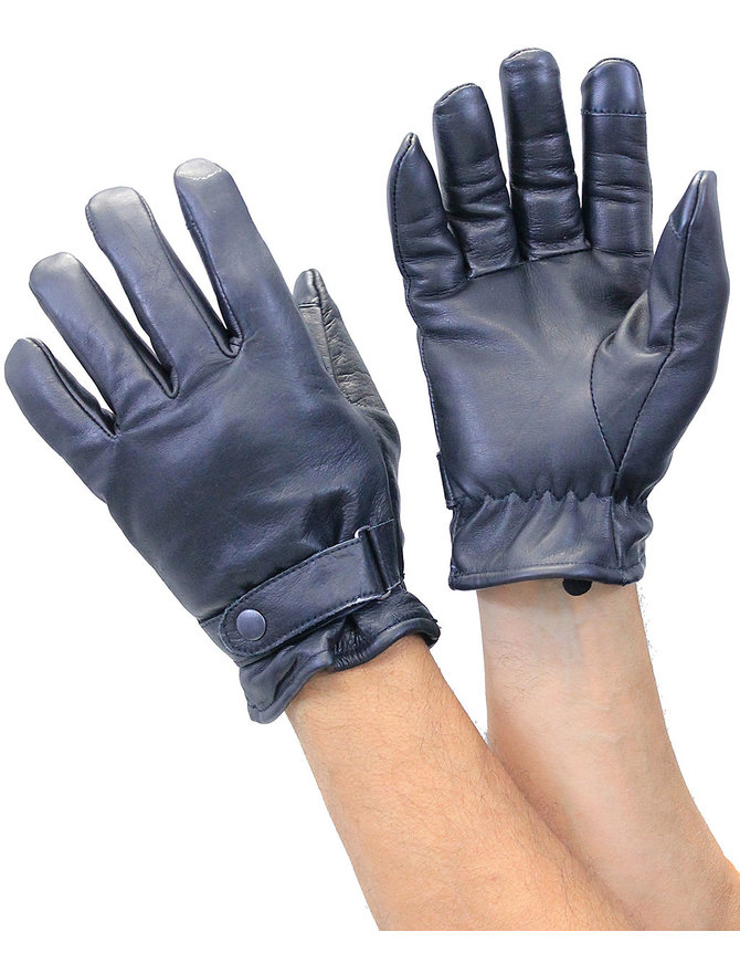 Soft Lambskin Leather Gloves Snap Cuff #G1229K