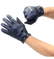 Soft Lambskin Leather Gloves Snap Cuff #G1229K