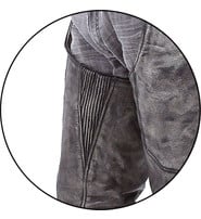 Unik Premium Heavy Gray Vintage Deep Pocket Chaps #CA7203PGY