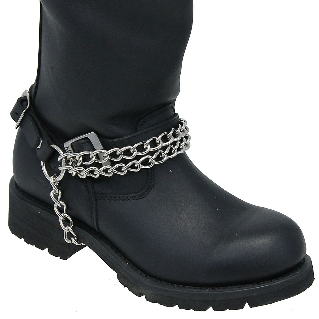 Chained Bolt Mens Combat Mid-Calf Boots