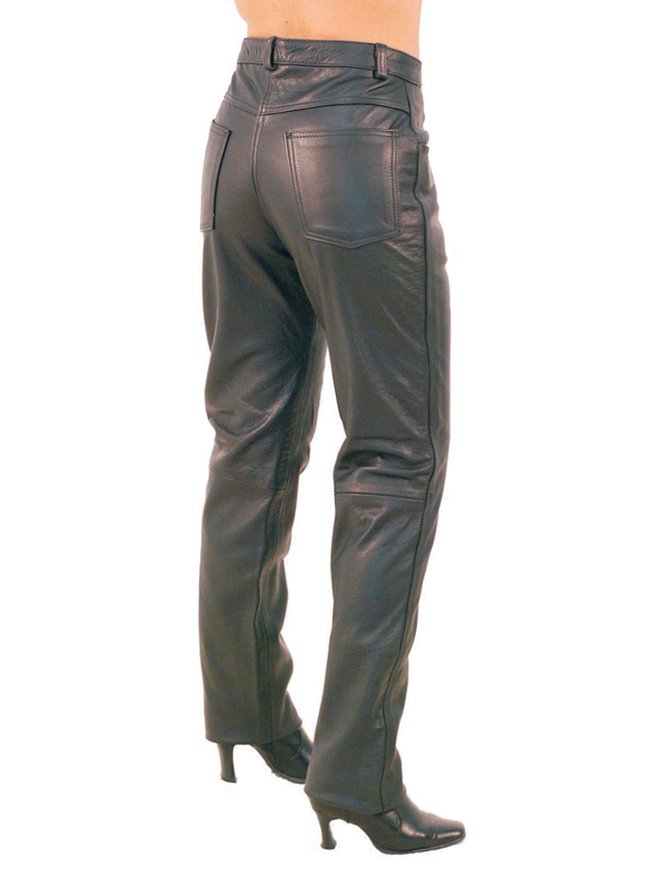 Women's Premium Ultra Premium Cowhide Leather Riding Pants #LP0711ZZK -  Jamin Leather®