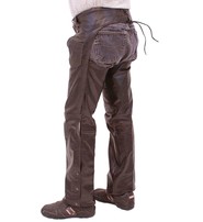 Jamin Leather® Dark Brown Leather Chaps #C957RN