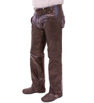 Jamin Leather® Dark Brown Leather Chaps #C957RN