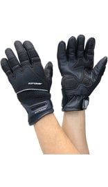 Mesh Motorcycle Gloves with Leather Palm & Reflectors #GC4340VRK