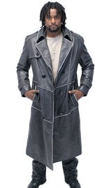 Jamin Leather® Vintage Cowhide Jamin Leather Trench Coat #MA2203D