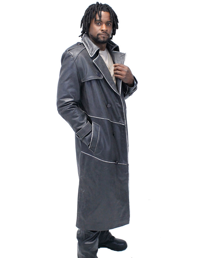 Jamin Leather® Vintage Cowhide Jamin Leather Trench Coat #MA2203D