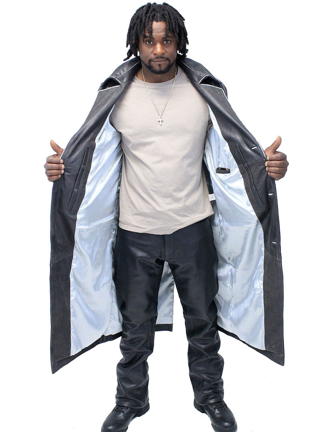 Jamin Leather® Vintage Cowhide Jamin Leather Trench Coat #MA2203D