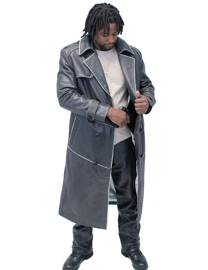 Jamin Leather® Vintage Cowhide Jamin Leather Trench Coat #MA2203D