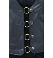 Black Snap Brass Ring Vest Extender #VC2204RK