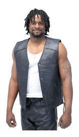 Legendary Reaper Vest  Leather Motorcycle Vest with Gun Pockets