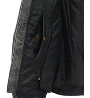 Jamin Leather Men's Ultimate Vintage Gray Vented Racer Jacket w/Concealed  Pockets #MA6633VZGY