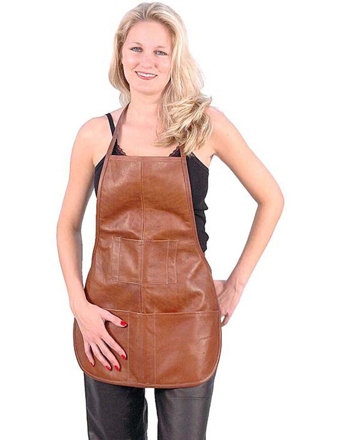 Jamin Leather® Cobblers  Heavy Leather Apron Made in USA #A7021BBQ