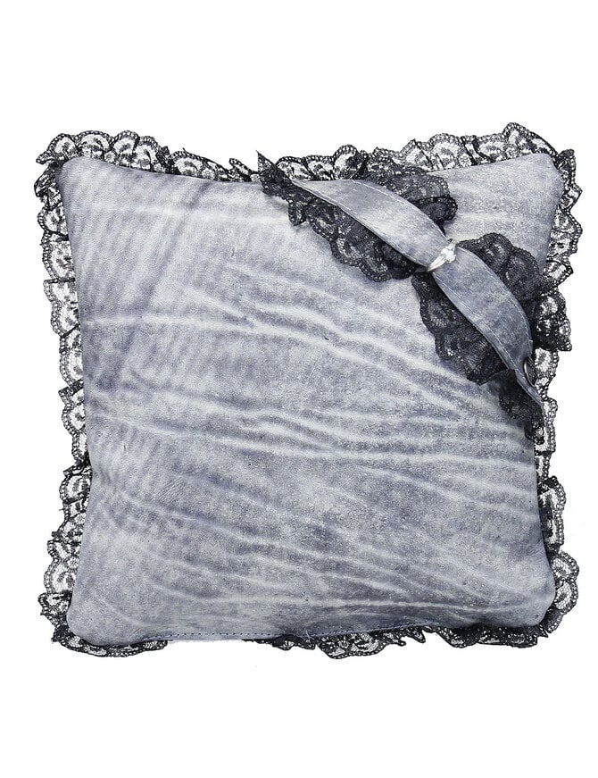 Jamin Leather®  Leather and Lace Ring Bearer Pillow #A190414