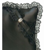 Jamin Leather®  Leather and Lace Ring Bearer Pillow #A190414